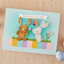 Simon Hurley by Spellbinders Dies -  Happy Spring / Bunny Buddies